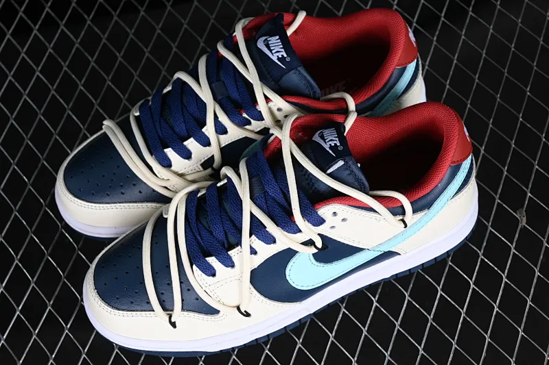 All categories Nk SB Dunk series Nk SB Dunk Low low-top sneakers Nk Dunk Low Retro customized version of deconstructed strappy low-top casual sneakers DD1503-602